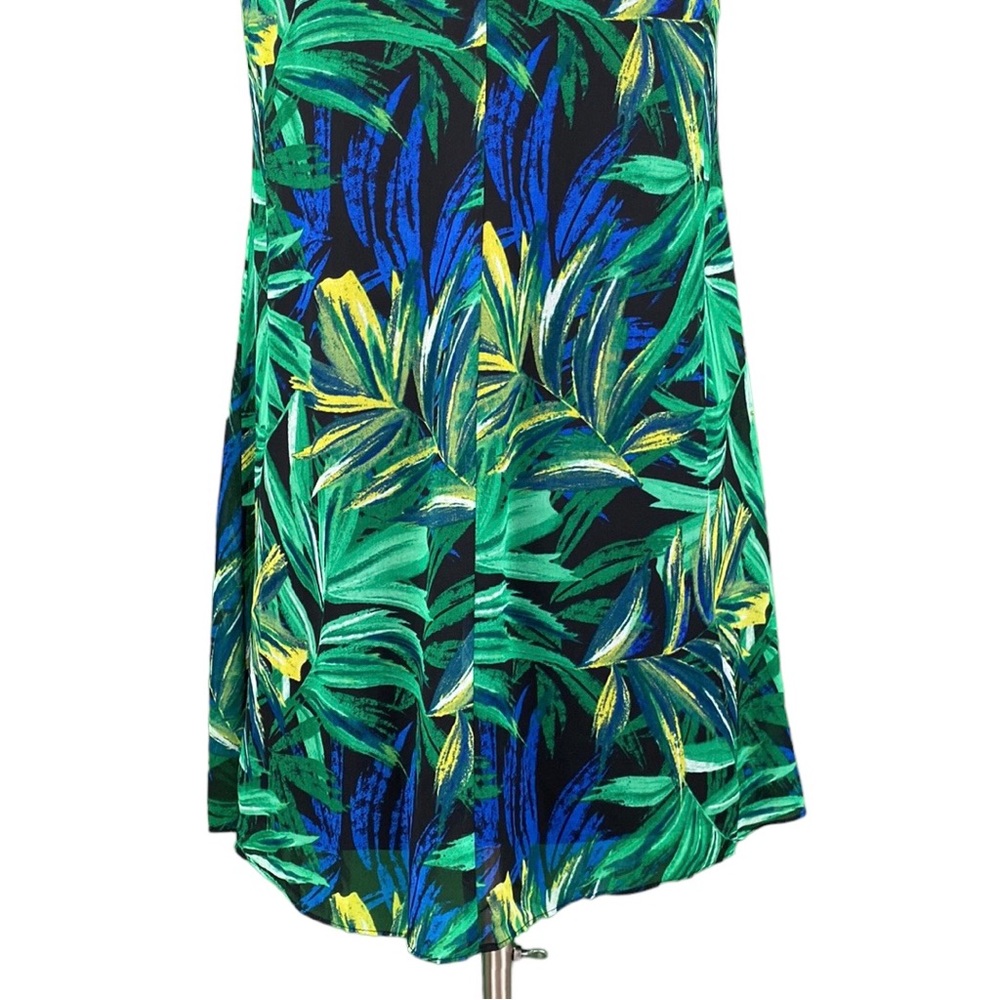 Calvin Klein Tropical Print Sleeveless Shift Dress - Picture 10 of 16